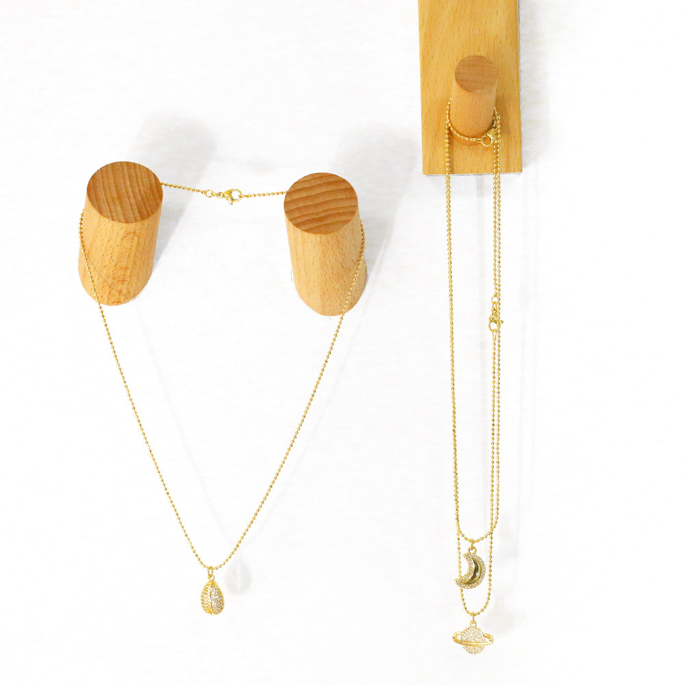 new clavicle chain diamond earth planet moon necklace