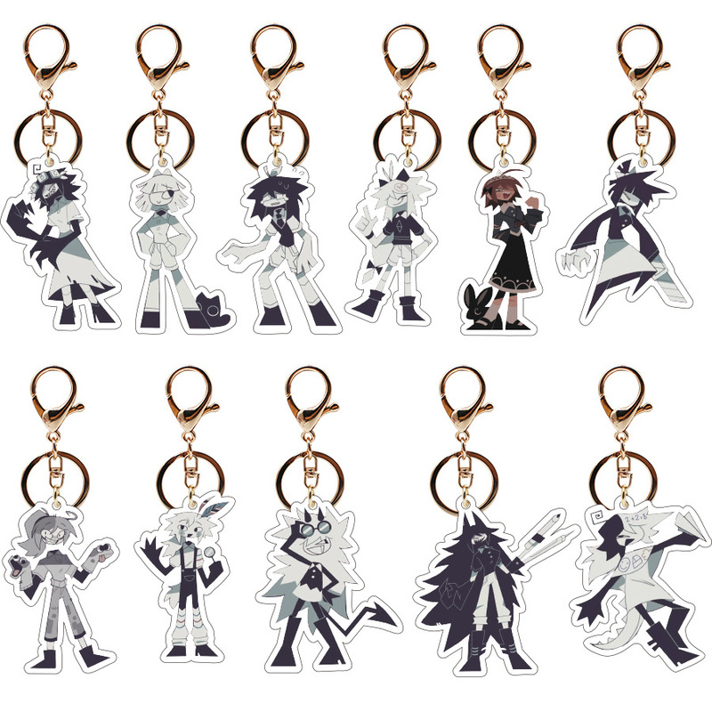 Cross Border Fundamental Paper Education Acrylic Keychain Game Peripheral Doll Pendant
