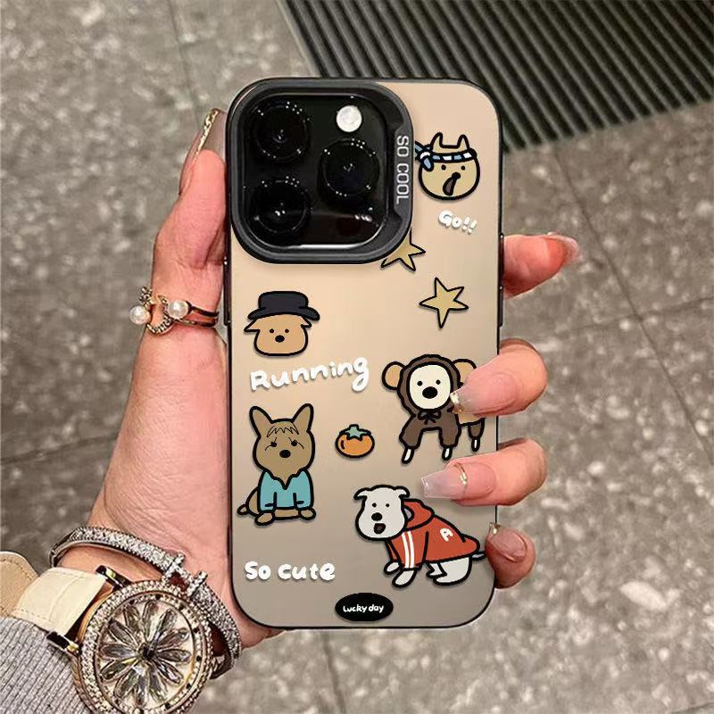 Nuevo cachorro de dibujos animados para iPhone 16 funda para teléfono móvil Apple 15promax/14 Europa y América 13pro12pm11