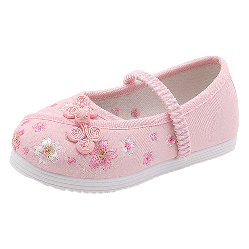 Оригинальные детские туфли-мамиан от производителя, традиционные вышитые туфли для девочек, тканевые туфли в этническом стиле, туфли для ханьфу, туфли для чонсама