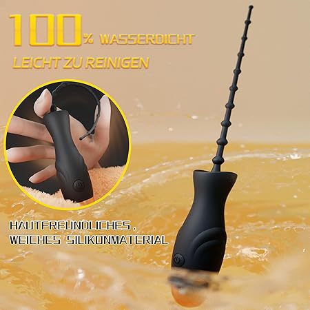 USB Rechargeable Vibrating Urethra Stick, 10-Frequency Silicone Sound for Men — detail image 11