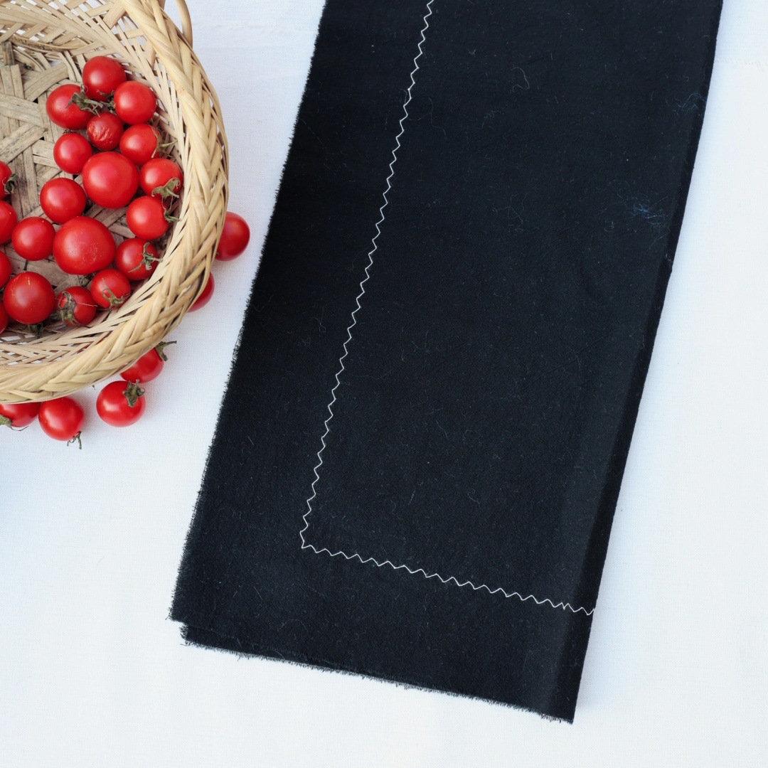 Servilleta lisa Algodón lavado Paño de boca de algodón puro Almohadilla de encaje Almohadilla de mesa Fondo de tiro gourmet Almohadilla de cocina transfronteriza Tela de servilleta