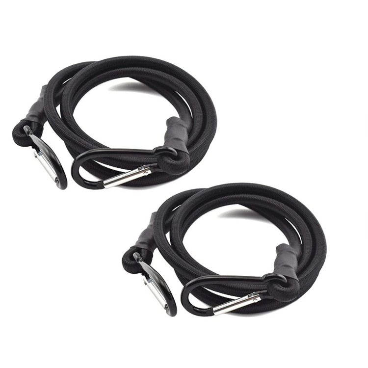 Factory Direct Supply 8mm Multifunctional Carabiner Luggage Rope Outdoor Motorcycle Car Binding Rope Fixing Rope