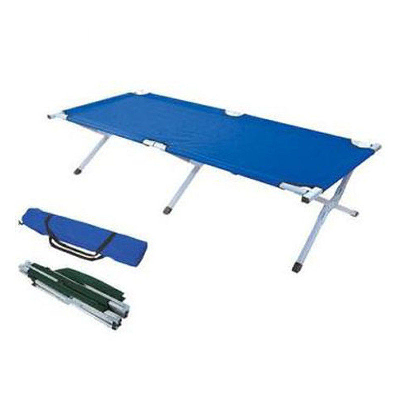 Suministro directo de fábrica de comercio exterior de aluminio cama de campamento de oficina almuerzo cama cómoda transpirable al aire libre cama plegable, camping