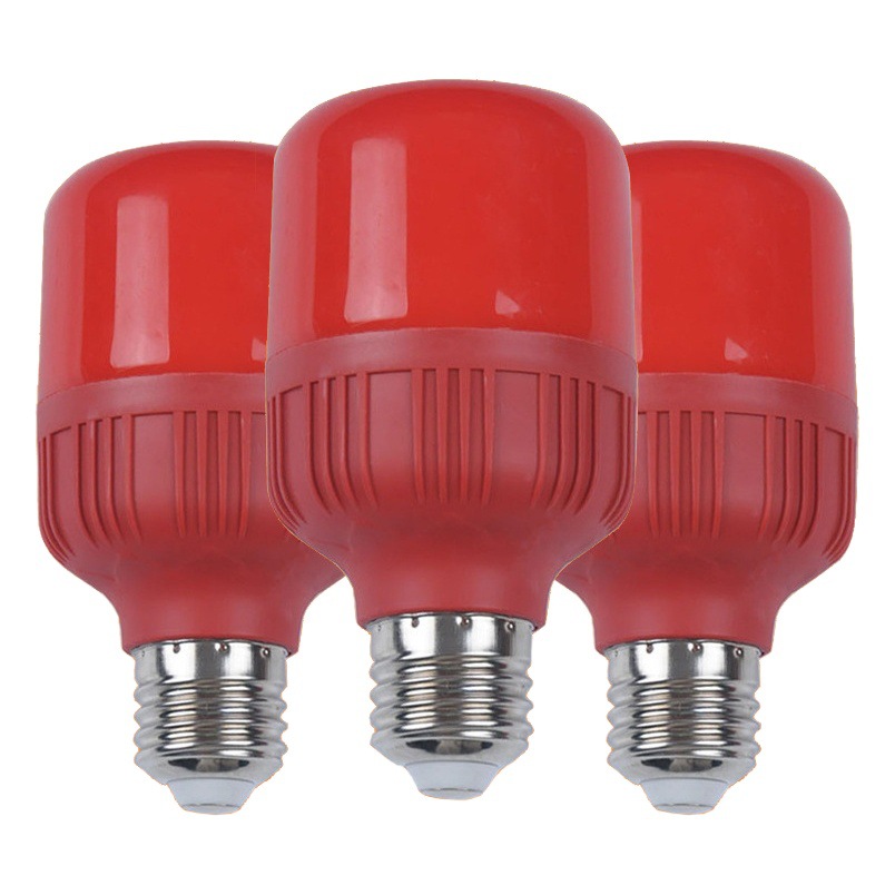 Bombilla LED rojo jaula bombilla rojo E27 tornillo 5W10W/20W 50W linterna Buda estatua de vacaciones bombilla
