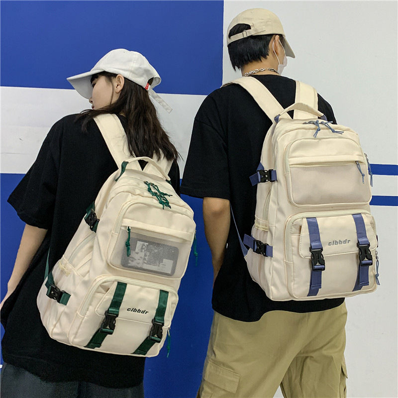 新款书包男韩版原宿ulzzang背包大容量防泼水潮酷旅行情侣双肩包 新款书包男韩版原宿ulzzang背包大容量防泼水潮酷旅行情侣双肩包