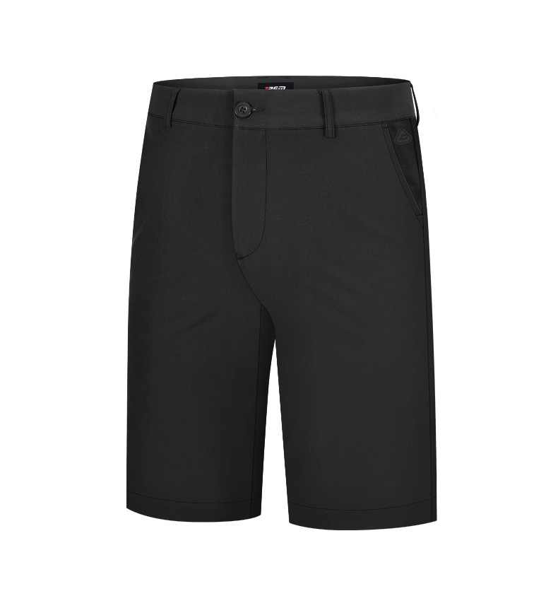 Quần short golf nam thể thao mùa hè co giãn cao thoáng khí — KUZ075 màu trơn quần short màu đen, KUZ075 màu trơn quần short màu xám chi tiết 8