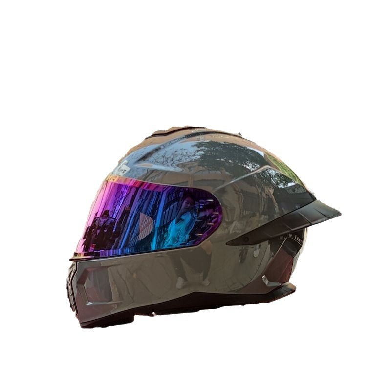 ORZ nuevo casco de motocicleta 3C casco completo de motocicleta para hombres y mujeres cuatro estaciones corriendo casco cola grande pareja Bluetooth