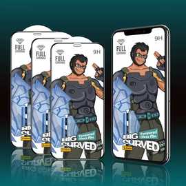 适用于iphone16钢化膜全屏苹果15高清膜0.4MM黑边丝印手机保护膜