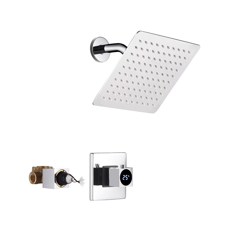 concealed shower suit bathtub rain shower faucet system 8 inch square stainless steel shower head concealed shower suit bathtub rain shower faucet system 8 inch square stainless steel shower head
