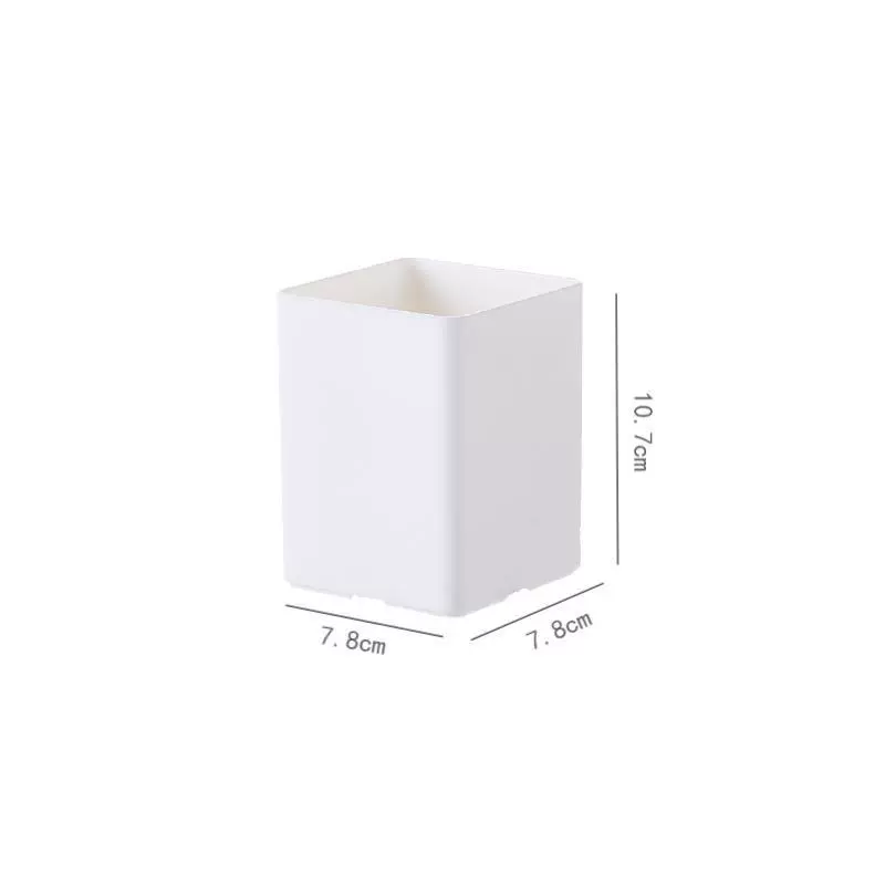 Desktop file storage organizer — A4 stationery holder, modular multi‑compartment white box