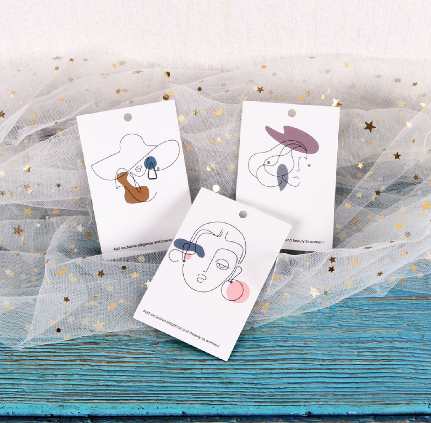 coated paper Material Stripe Pattern Simple Style Style Simple Style Stripe Coated Paper Jewelry Packaging Cardboard