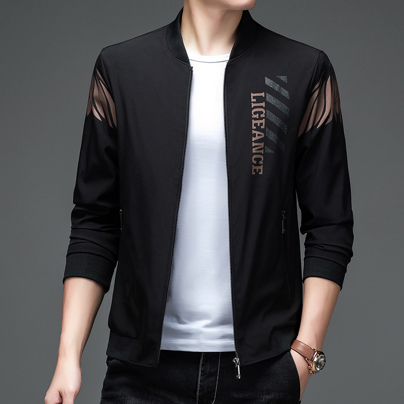 Spring and Autumn Jackets for Men 2026 New Korean Style Trendy Casual Fashion Angel Wings Men's Jacket