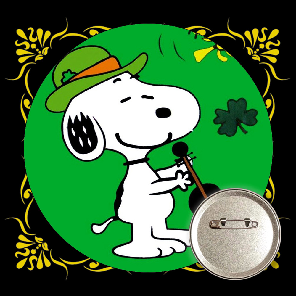 Snoopy bar transfronterizo insignia broche de estaño metal medallas conmemorativas anime periferia al por mayor