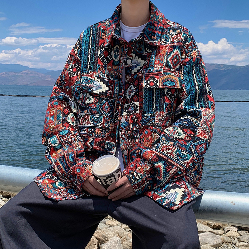 Giacca da uomo in stile nazionale primaverile e autunnale, moda casual cinese chic, stile ruffiano jacquard, bel cappotto_voghion.com