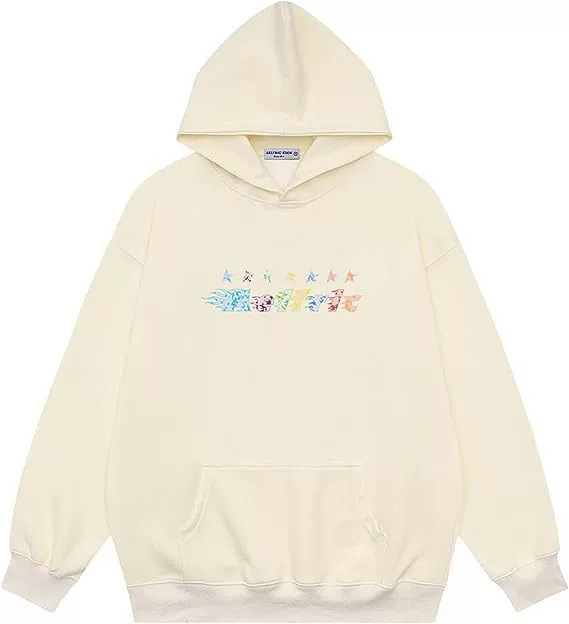 Demi-season Hoody, Retro Hip‑Hop Sweatshirt, Relaxed Fit, Sizes S–XXL