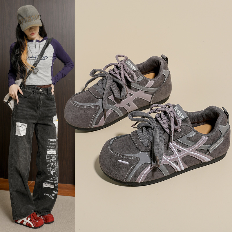 2026 Spring New Korean Version Breathable Forrest Gump Shoes for Women, Ins Style Student Casual Shoes, Women's German Training Running Shoes Bk868 2026 Spring New Korean Version Breathable Forrest Gump Shoes for Women, Ins Style Student Casual Shoes, Women's German Training Running Shoes Bk868