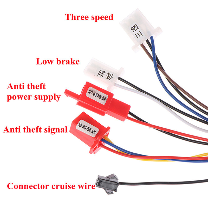 Controlador de scooter eléctrico 36 - 48v350w carro de batería 6 tubos sin escobillas alta adaptabilidad