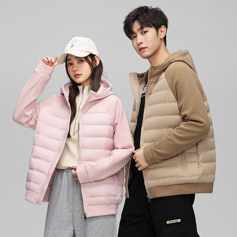 Winter light and thin travel down jacket for men and women