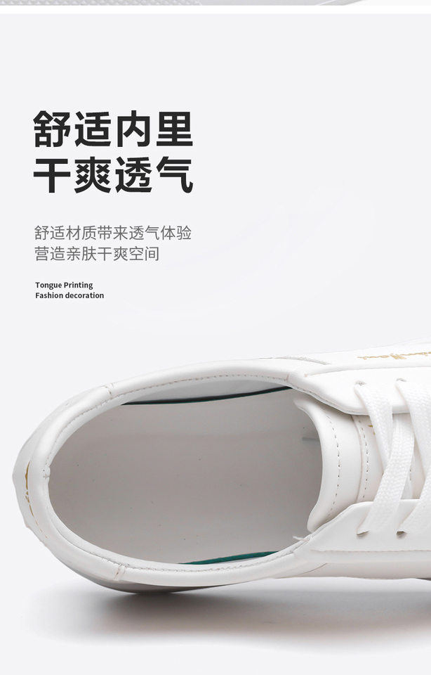 Giày lười nam mũi tròn gót phẳng, đế mềm chống trượt, thoáng khí, cỡ lớn 38–46 — cam trắng, trắng, trắng xanh, trắng đen chi tiết 12