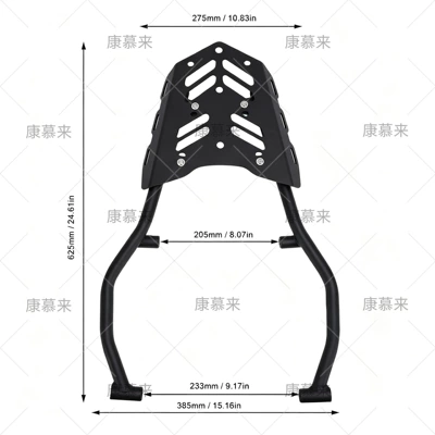 Suitable for Yamaha Tenere 700 T7 XTZ new motorcycle accessories rear luggage rack rear carrier rack (Motorcycle tail) - 625385