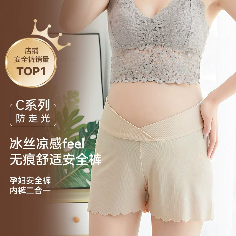 Защитные брюки для беременных, леггинсы, леггинсы, трусики два в одном весной и летом