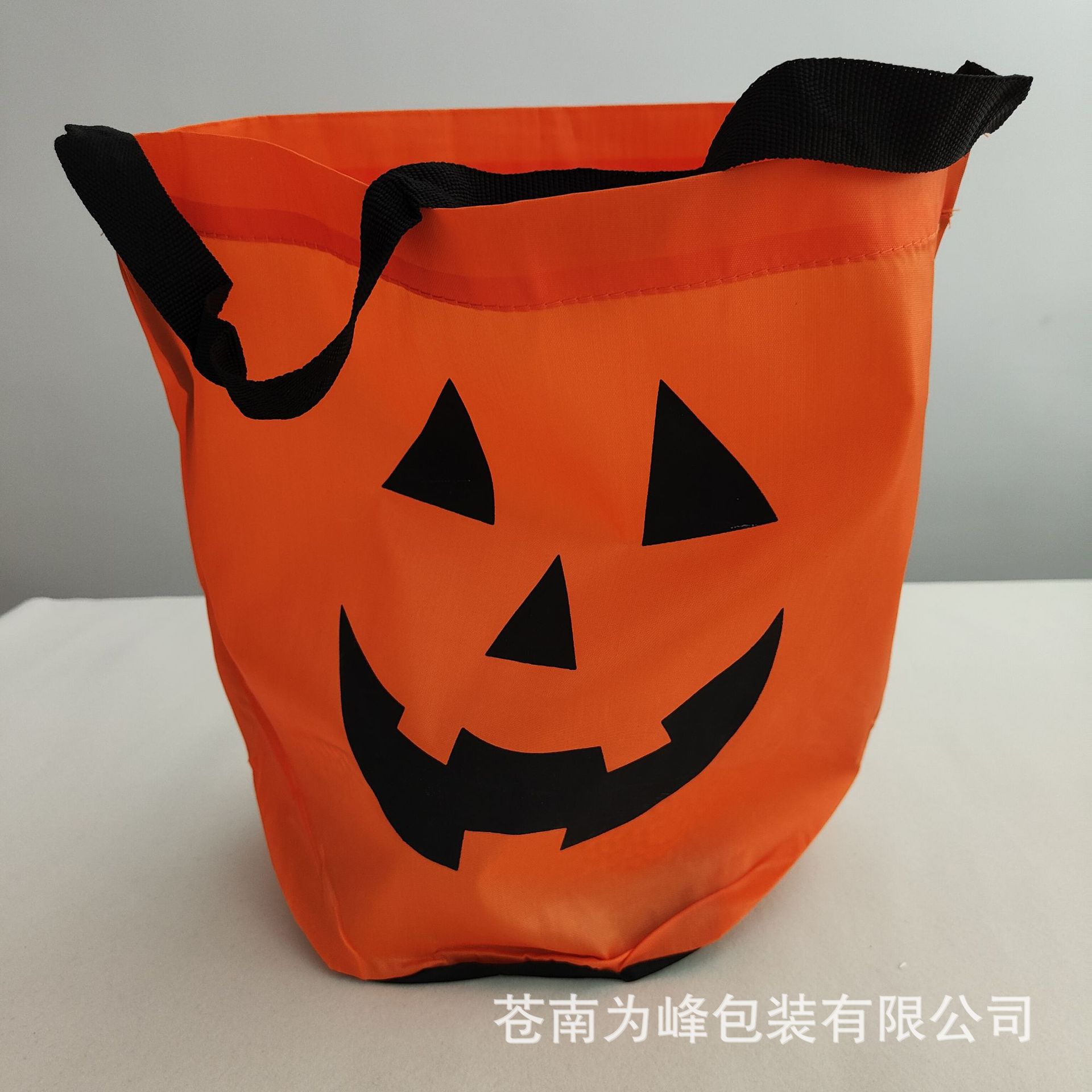 现货库存处理万圣节小怪兽圣诞礼品收纳袋卡通可爱圆底涤纶背袋