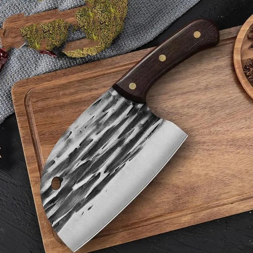 Thickened Hand-forged Slicing Knife, Multifunctional Fish Head Knife, Sharp Kitchen Meat Cutting Knife, Internet Famous Household Vegetable Knife