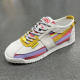Forrest Gump Shoes Men's 2024 New Summer Fashionable Color-matching Jogging Shoes Breathable Low-top Lace-up Vintage Casual sneaker
