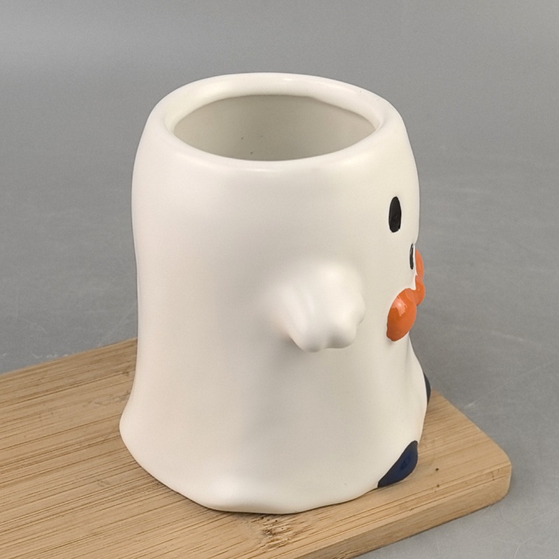 Taza de Halloween pequeña música demonio elfo demonio cola creativa corbata taza fantasma cerámica pintada decoración de Halloween