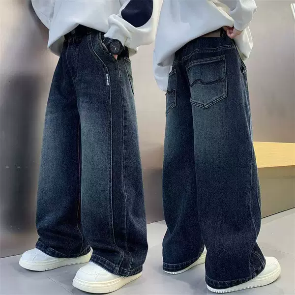 Children's Clothing Boys' Pants Spring and Autumn 2026 New Style Big Kids Jeans Boys' Long Pants Trendy Wholesale Dropshipping