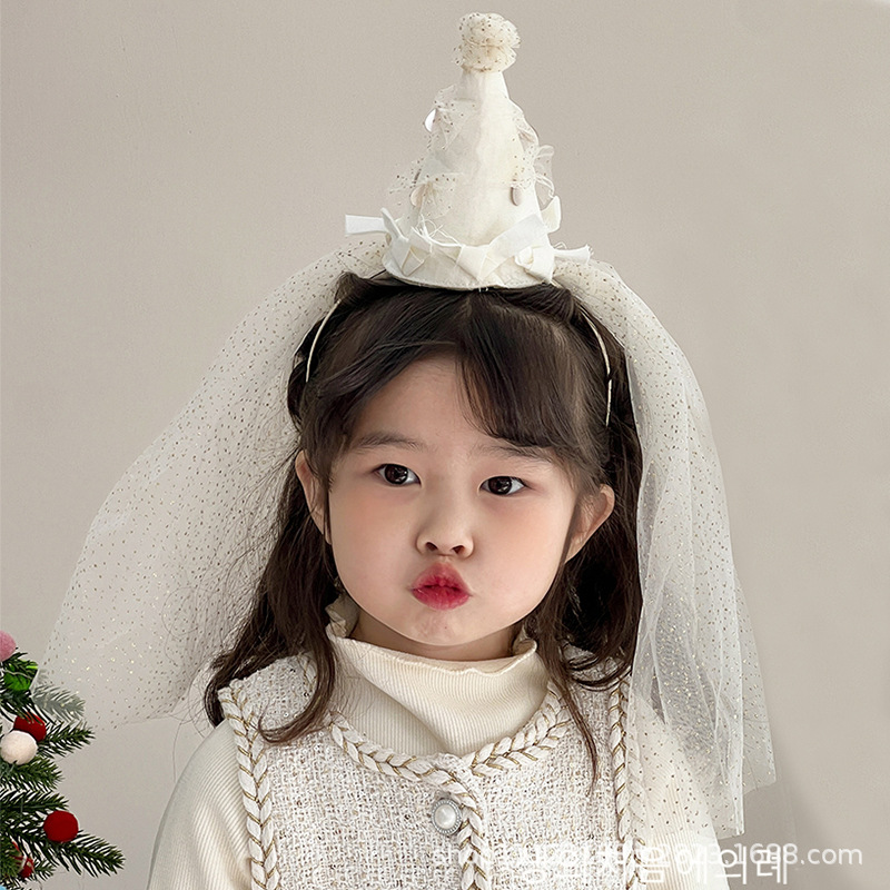 プリンセス誕生日帽子女の子パーティー雰囲気写真小道具ハッピーバースデー儀式シーンレイアウト装飾