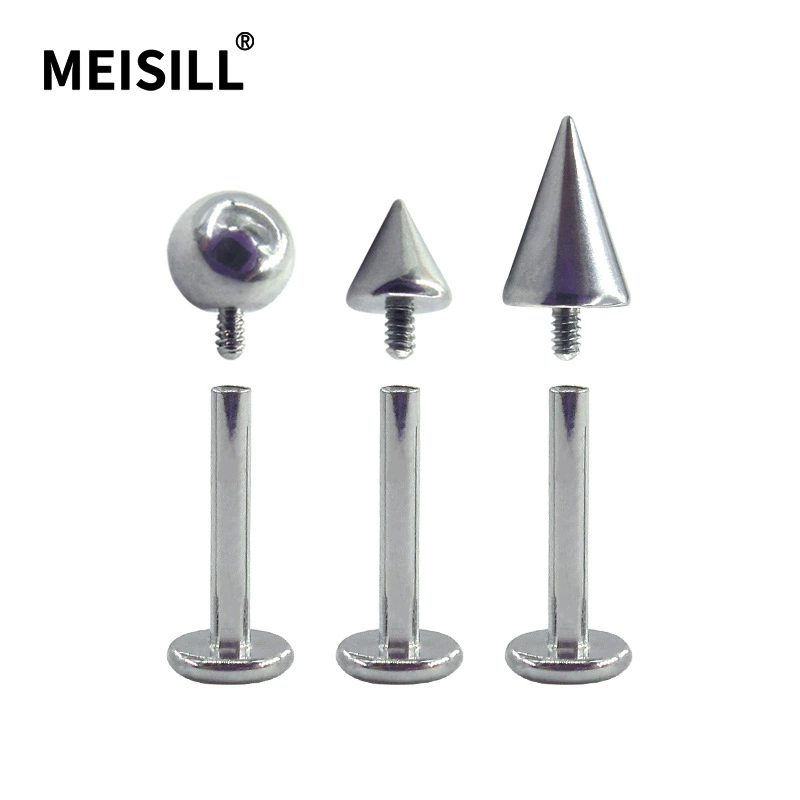 Мель из нержавеющей стали внутренние резьбовые гвозди для губ внутренние зубы