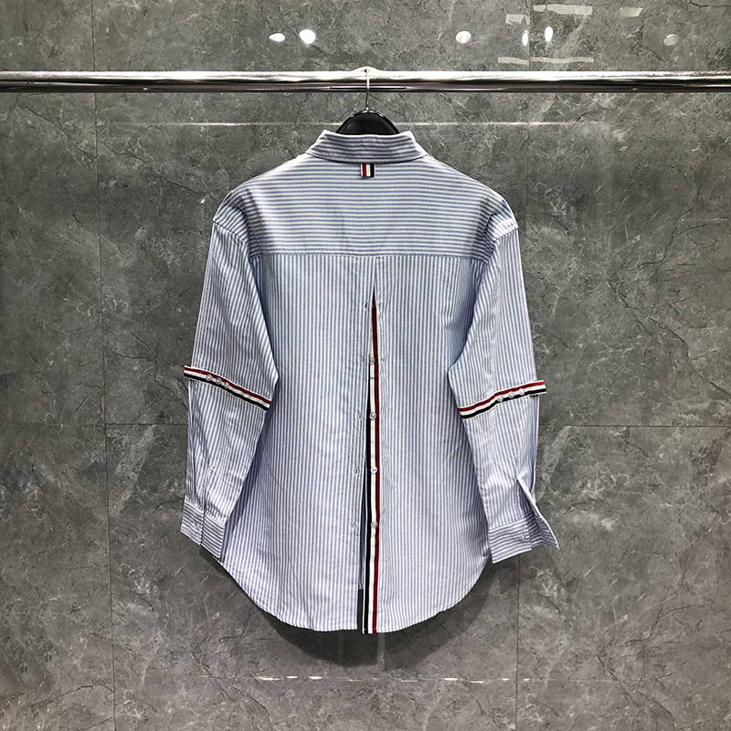 TIME BREATHE tb Shirt Women Autumn New Japanese Style Elegant Striped Loose Puppy Embroidered Shirt TIME BREATHE tb Shirt Women Autumn New Japanese Style Elegant Striped Loose Puppy Embroidered Shirt