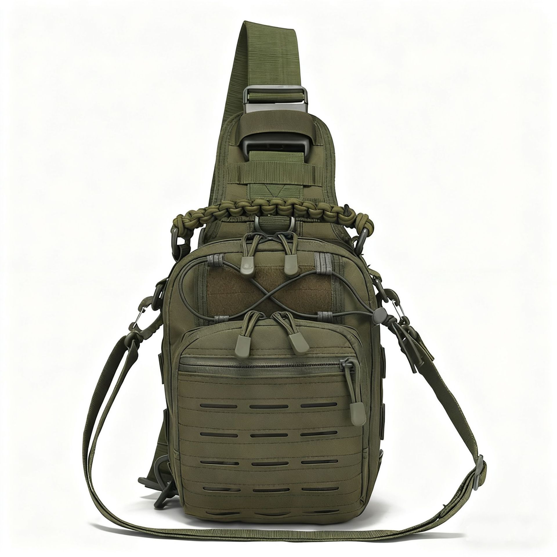 Bolso bandolera táctico de camuflaje para hombre, estilo militar, para deportes, ciclismo, portátil, para exteriores