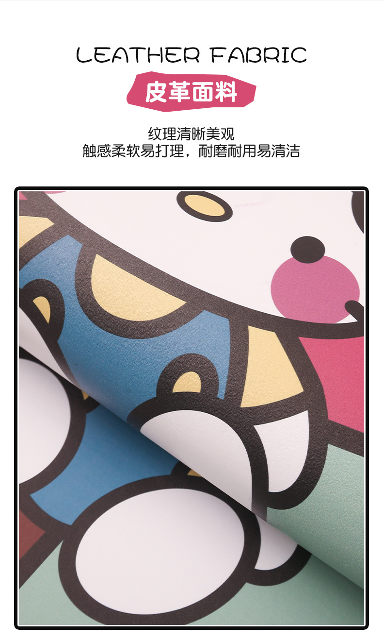 Women's Cute Cartoon Kitten Car Seat Back Anti-Kick Pad Car Seat Back Anti-Fouling Pad Rear Anti-Dirty Pad