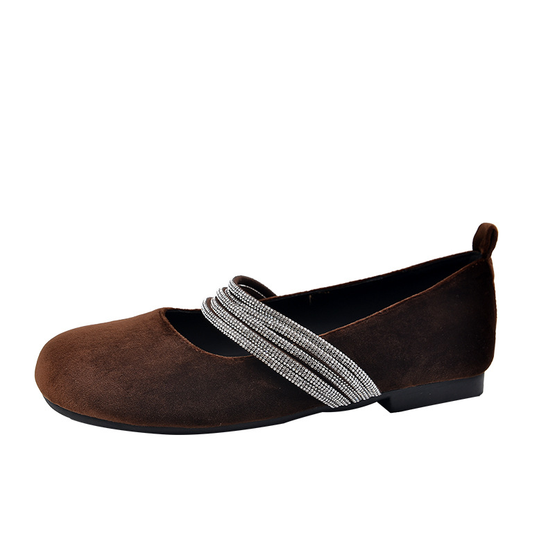 Bailarinas mary jane elegantes com strass estilo francês mulher_voghion.com