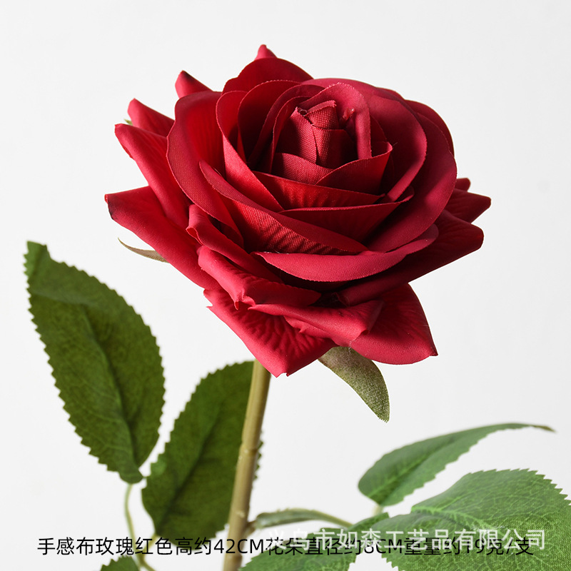 Simulación de pétalos de flores props de boda Simulación de rosas Ramos de flores Novio todo el camino Ropa de la mañana Novio compromiso Flores de mano