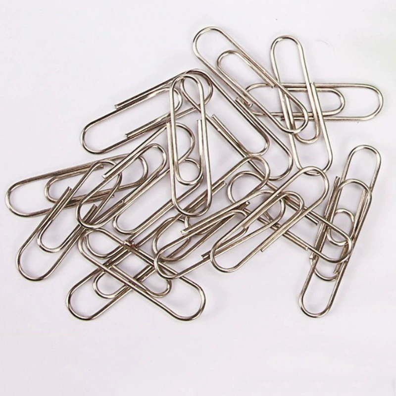 Трансграничный Эксклюзив для разноразмерного металлического серебра Скрепка Office Скрепка Никелированная Скрепка