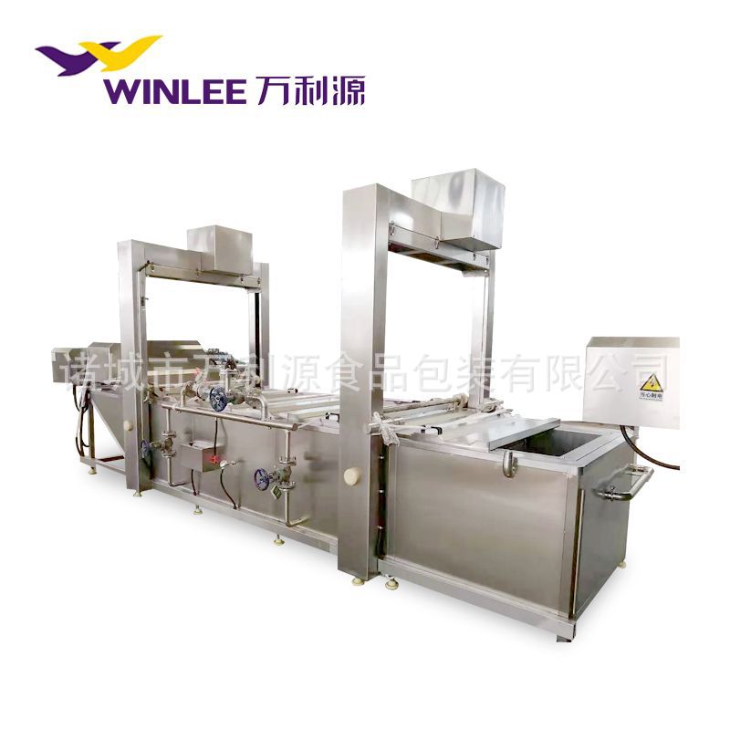 非标制不锈钢蒸煮漂烫设备 卤制食品预煮机 泡椒凤爪漂烫预煮设备