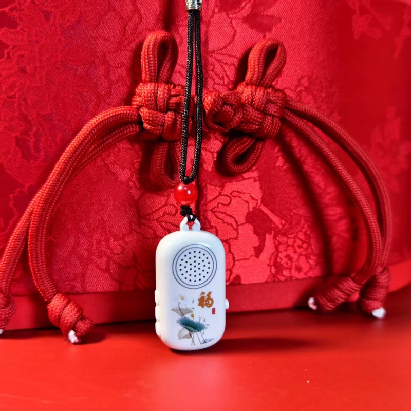 小型ペンダント mp3 プレーヤー屋外ホームポータブル高精細音質カード充電ポケットラジオ|undefined