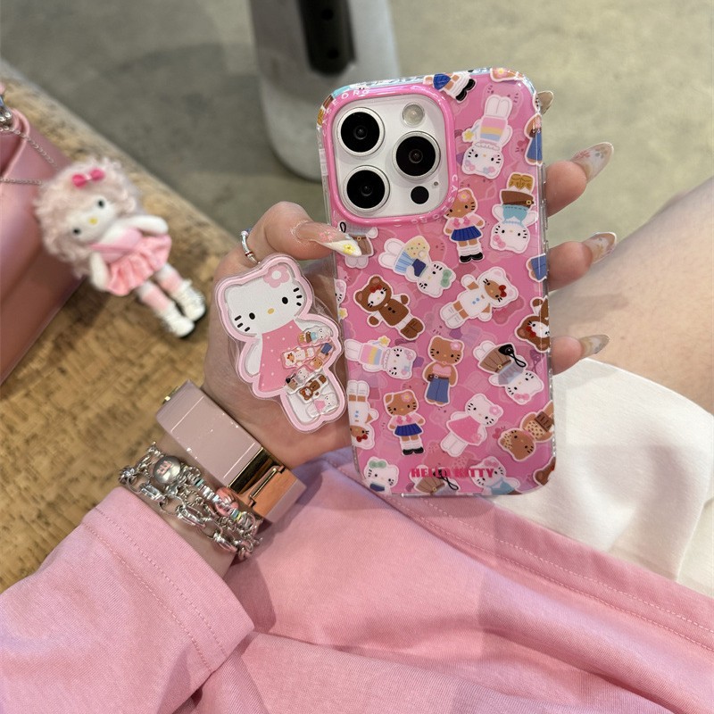 Girl ins piernas largas vestir kt para iPhone16ProMax Apple 14/15 funda para teléfono móvil 13 soporte 16 nuevo