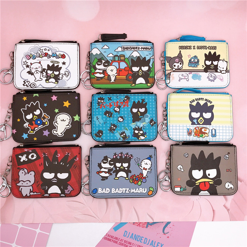 Cartoon Cute Xo Work Badge Holder, Work Id Card Holder, Name Tag with Key Ring, Coin Card Holder, Wallet