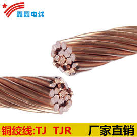 订制防雷接地铜绞线TJ70/95/50/35/25/16/10架空硬绞线价格优惠