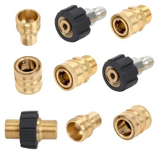 Conector de cobre mayorista transfronterizo de lavadora de alta presión adaptador M22 - 14 desconexión rápida 3 / 8 accesorios de conector de pistola de agua