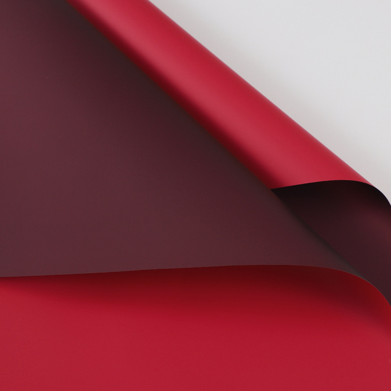 Papel de Regalo de Flores de Papel Ouya de Dos Colores, Material Plástico Impermeable, Papel de Envolver Ramos de Flores, Estilo Coreano, Primer Amor, Papel de Color Puro Especial