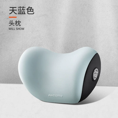 Headrest — summer driving headrest pillow - sky-blue-headrest
