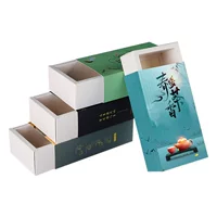 Чайная упаковочная коробка цветная коробка на заказ цветочный чай Pu'er Longjing чай белый картон бумажный выдвижной ящик коробка на заказ