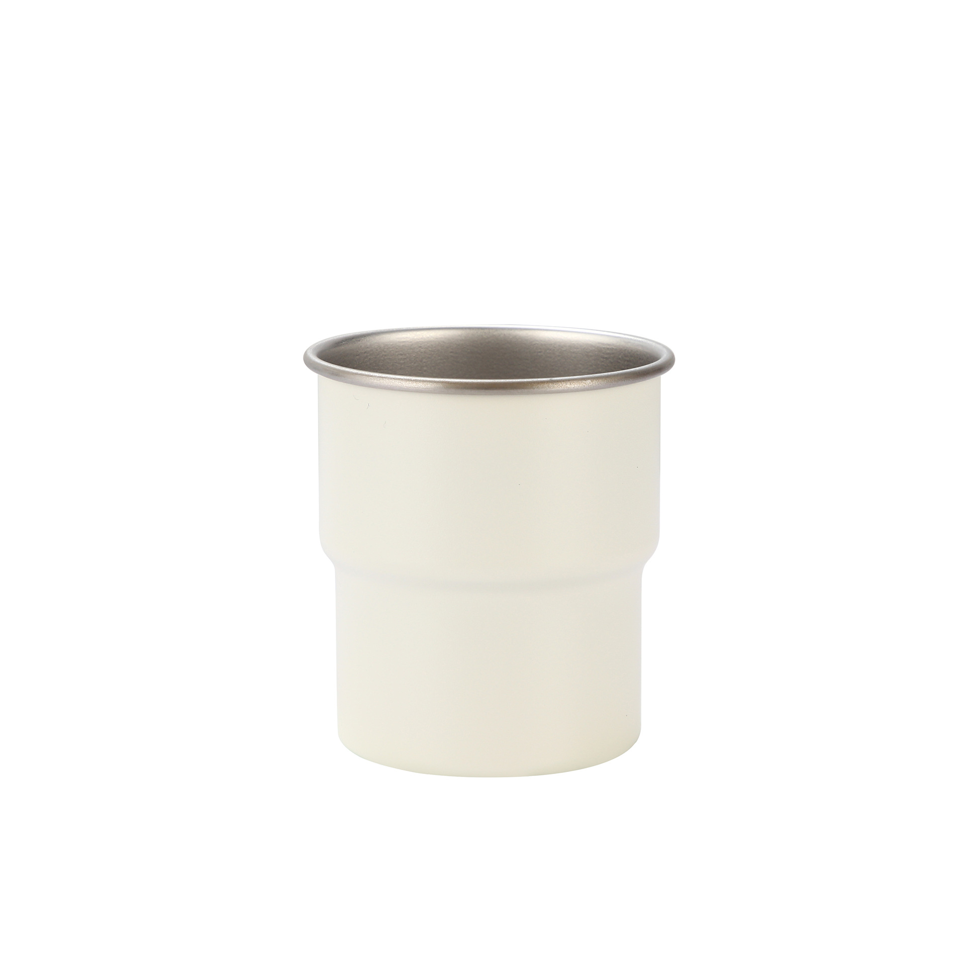 Taza de acero inoxidable para acampar al aire libre con grabado, taza de café 304, taza de agua estilo escalonado, taza portátil de una sola capa, portátil y práctica.