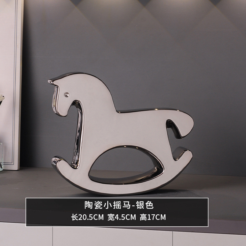 新しい中国風の富と馬の装飾品、リビングルーム、玄関、オフィス、ライトラグジュアリー、ハイエンドの装飾、新しい家の引っ越しギフト|undefined